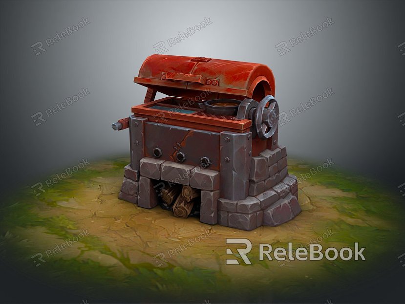 Old Stove Stove Gas Stove Furnace Iron Furnace Boiler model