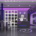 NS Dance Studio Sports Fitness Space With Neon Lights And Dance Environment