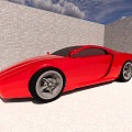 Sedan Super sports car 3d model