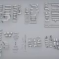 Assorted Metal Pipe Fittings With Various Shapes Sizes And Organized