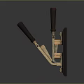 Vintage Metal Clamps With Wooden Handles And Brass Accents In Classic Design