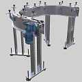 Plastic chain conveyor belt production equipment production line 3d model