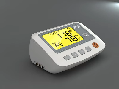 Portable Medical Device Electronic Blood Pressure Monitor With Digital Display And Accurate Measurement 3d model