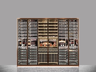 Light Luxury Wine Cabinet Wine Cabinet Glass Wine Cabinet Constant Temperature Wine Cabinet 3d model