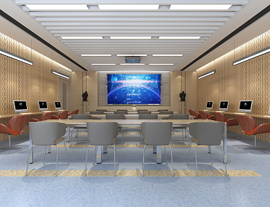 Modern Conference Room 3d model