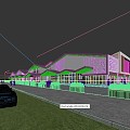 New Chinese Commercial Street 3d model