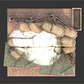 Sandbags Stacked With Wooden Boards On Brick Ground Structure Setup