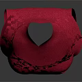 Red Sleeveless Top With Bow Tie Waist On Mannequin