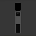 Modern Standing Water Dispenser Silver Black Design With Top Water Bottle For Home Use