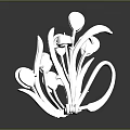 Elegant Silver Brooch With Floral Design Leaves Shiny Metal And Transparent Gemstones