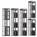 Modern Elevators With Glass And Metal Frames In Varied Contemporary Designs 3d model