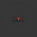 Red Ferrari F1 Race Car Featuring Streamlined Body Large Tires And Rear Wing Design
