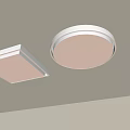 Modern LED Ceiling Lights With Square And Round Shape Bright White Flush Mount Design