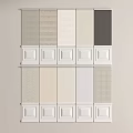 Various Color Wall Paneling Samples With Different Patterns For Interior Design 3d model