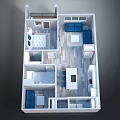 The provided image focuses on a house floor plan with rooms like living room bedroom kitchen and bathroom, containing no animal-related information, so it's impossible to generate an animal-themed title based on the image.