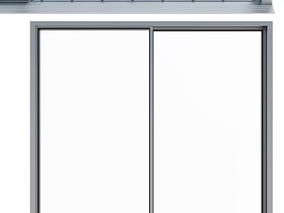 Modern Sleek Casement Window Design With Aluminum Frame And Tempered Glass 3d model