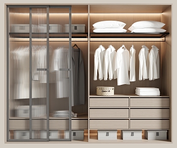 Open wardrobe 3d model