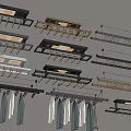 Modern electric drying rack drying rack lifting drying rack Van clothes rack automatic remote control drying clothes 3d model