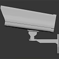 Advanced Projection Monitoring Security Camera With White Housing HD Lens And Mounting Bracket