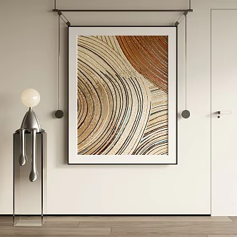 Quiet Wind Decorative Painting 3d model