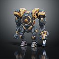 Modern Robot Robot Warrior Robocop 3d model