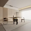 Modern table combination 3d model