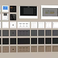 Modern Smart Switch Panels In Various Colors With Different Designs And Sockets