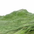 Scenic Park Landscape With Green Rolling Hills And Lush Grass Cover