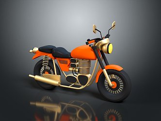 Motorcycle two-wheeled motorcycle off-road motorcycle road race motorcycle motor vehicle transport 3d model