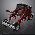 Red Black BOSS UTV Off Road Vehicle Design With Wheels And Chassis Structure