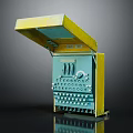 Modern cipher machine Enigma cipher machine enigma cipher machine Enigma machine. 3d model