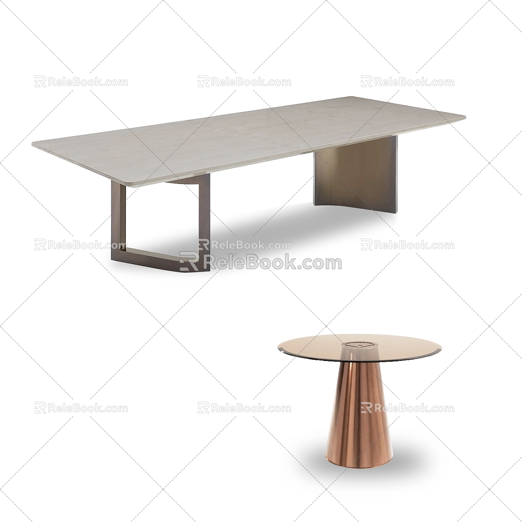 fendi table 3d model