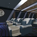 SPA Sauna Relaxing Environment With Modern Interior And Comfortable Massage Chairs