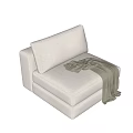 Modern single sofa 3d model
