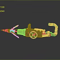 Harpoon Fishing Hunting Javelin With Harpoon Fork Whaling Fork Cry Game Harpoon Missile Fish Gun Fishing Gun 3d model