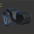 Vintage Black Motorcycle Sidecar With Classic Seat And Metal Wheel Design Structure