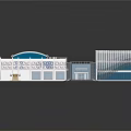 Innovative Future Architecture Featuring Curved Roof Green Central Courtyard And Decorative Facade