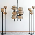 Modern lighting combination floor lamp 3d model