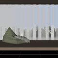 Modern Lazy Sofa Dream Curtain 3d model