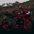 Modern Motorcycle 3d model