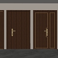 Double door entry door 3d model