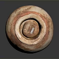 Handcrafted Clay Sculpture Vase With Natural Textured Surface And Earthy Tones