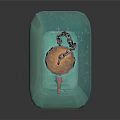 Bottle Shaped Glass Fish Tank With Goldfish Cork Stopper And Chain Decoration