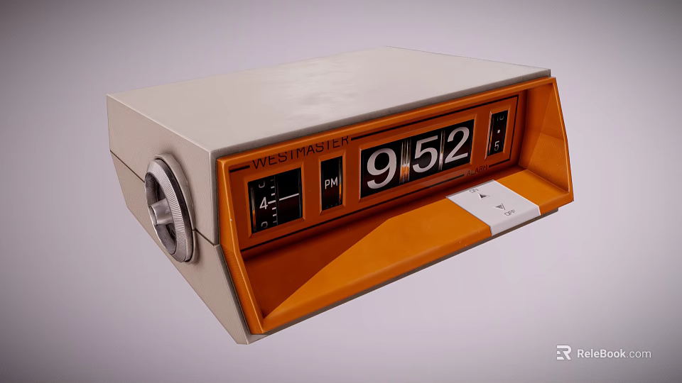 VOSSSTRASSE Commercial Equipment With Time Display PH Indicator Digital Readout Gray Orange Design 3d model 