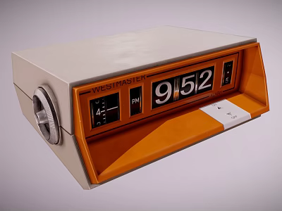 VOSSSTRASSE Commercial Equipment With Time Display PH Indicator Digital Readout Gray Orange Design 3d model