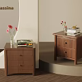 Chinese bedside table 3d model