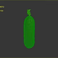 Fresh Green Spiky Cucumber With Yellow Blossom On Gray Background