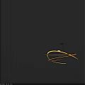 Modern Curved LED Chandelier With Intertwined Metallic Design And Hanging Structure