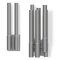 Modern Elegant Wall Lamps With Glass Tubes And Gold Metal Design