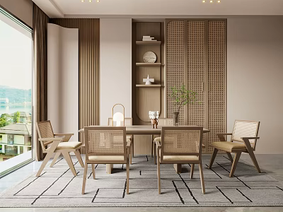 Quiet Restaurant Home Restaurant 3d model